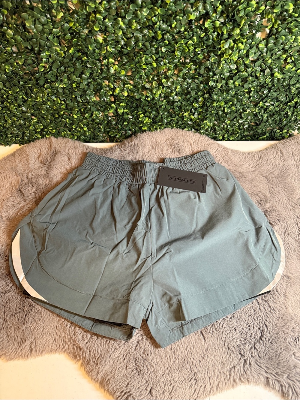 NWT Alphalete Sage Green Athletic Shorts size XL
